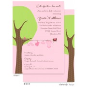 Baby Shower Invitations, Little Girl Clothes Line, take note! designs